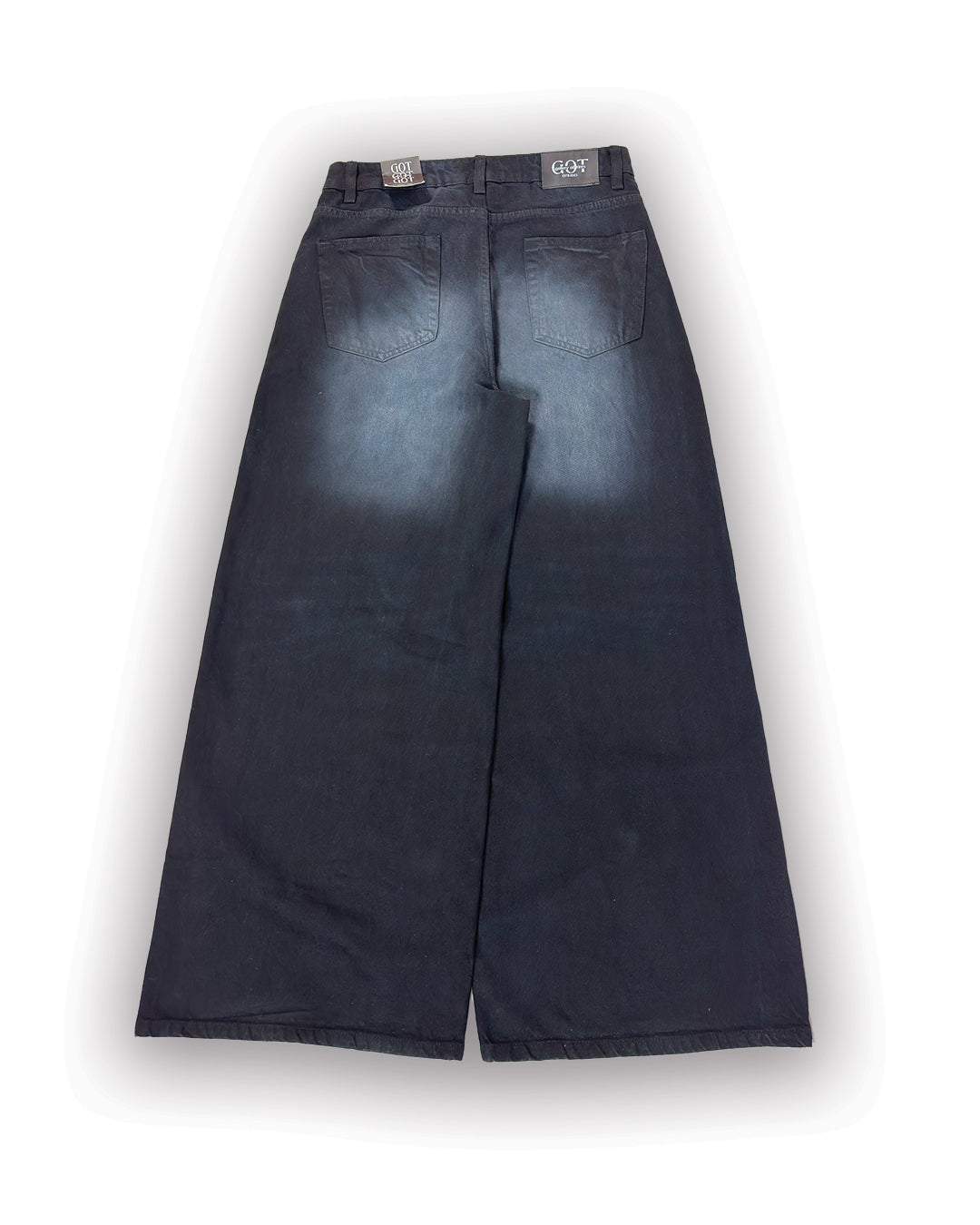 Inkstorm – Wide-Leg Faded Black Denim